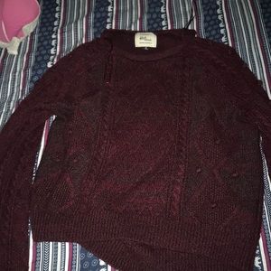 Burgundy sweater